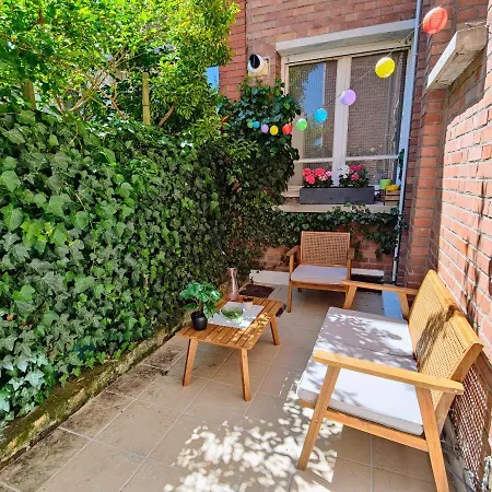 Le Rainbow - Grand Studio Avec Terrasse Dunkirk Exterior foto